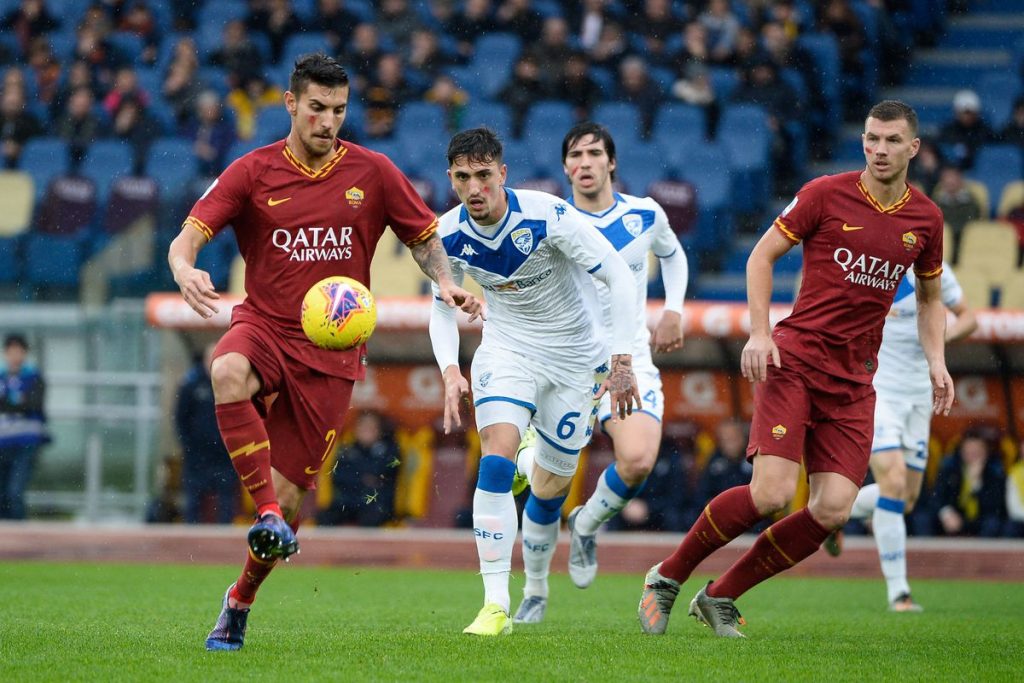 Hasil pertandingan Liga italia Brescia Vs AS Roma dengan skor 0-3