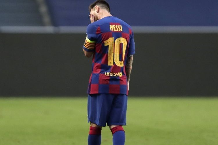 Tatapan Kosong Lionel Messi, Usai Barcelona Dilumat Bayern Munich