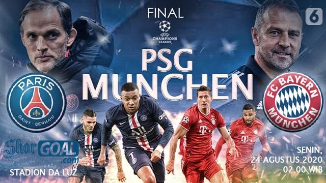 Prediksi Liga Champions, PSG Vs Bayern Munchen, 24 Agustus 2020