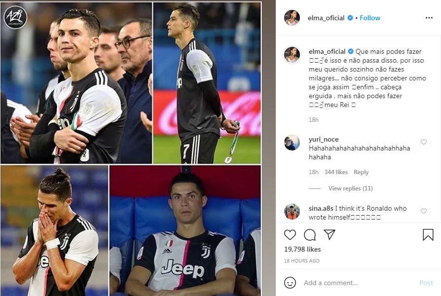Sarri Kambing Hitamkan Ronaldo Sebagai Penyebab Kekalahan Juventus