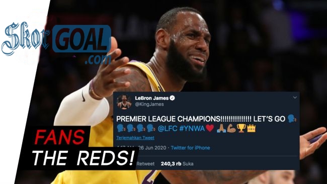 Liverpool Juara Premier League, Bintang NBA Turut Merayakan nya