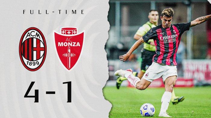 Laga uji coba Ac Milan berhasil menang telak 4-1 atas Monza